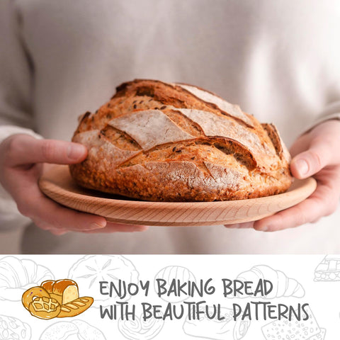 DOYOLLA bread proofing basket with liner ready for home baking