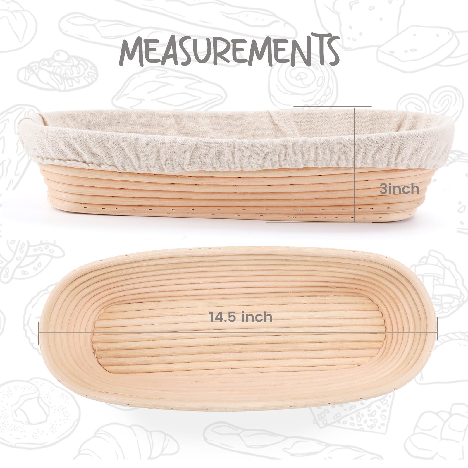 DOYOLLA natural rattan material provides breathable, durable proofing surface.