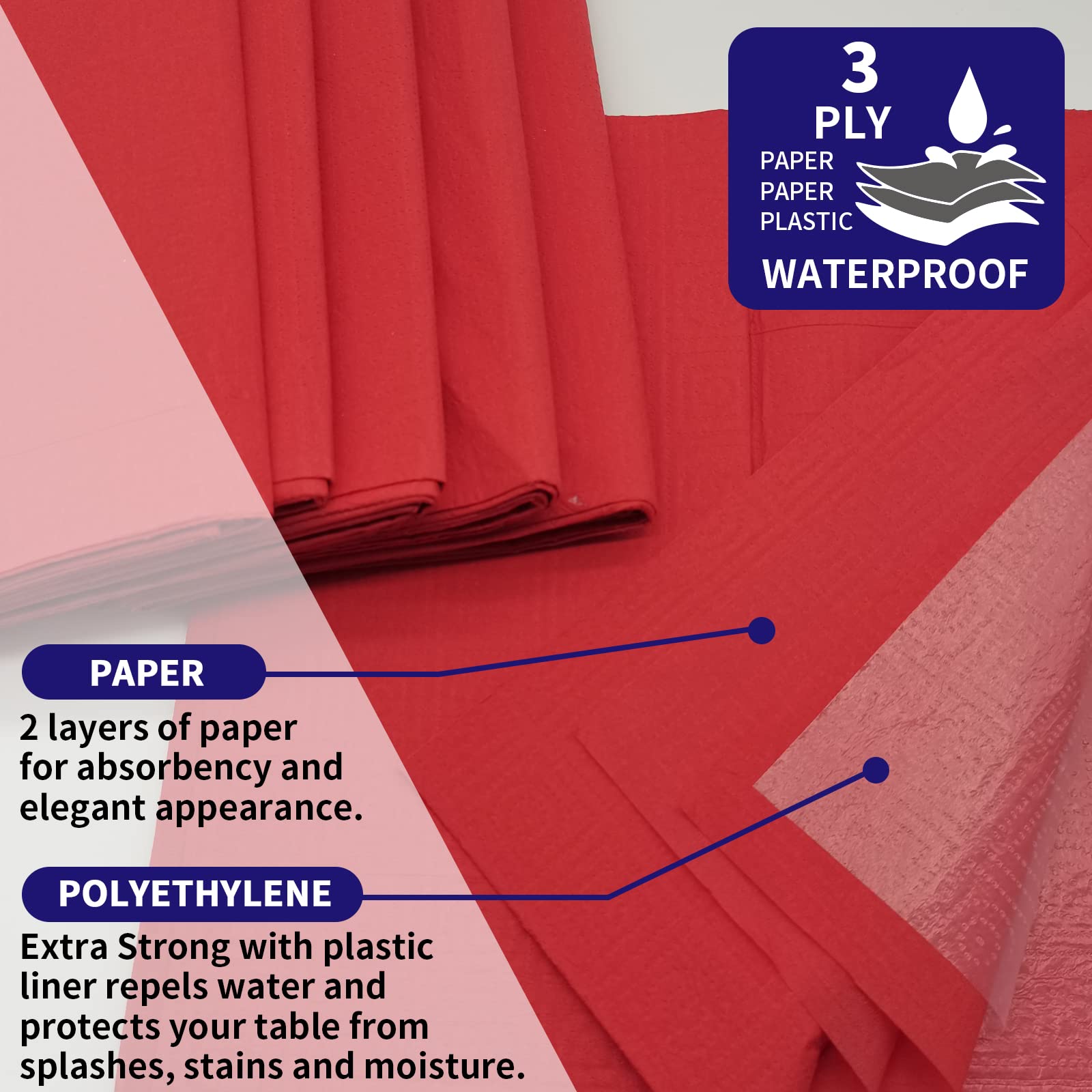 Six-pack Dozobeede disposable tablecloths for festive events