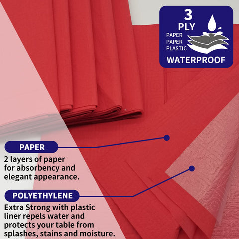 Six-pack Dozobeede disposable tablecloths for festive events