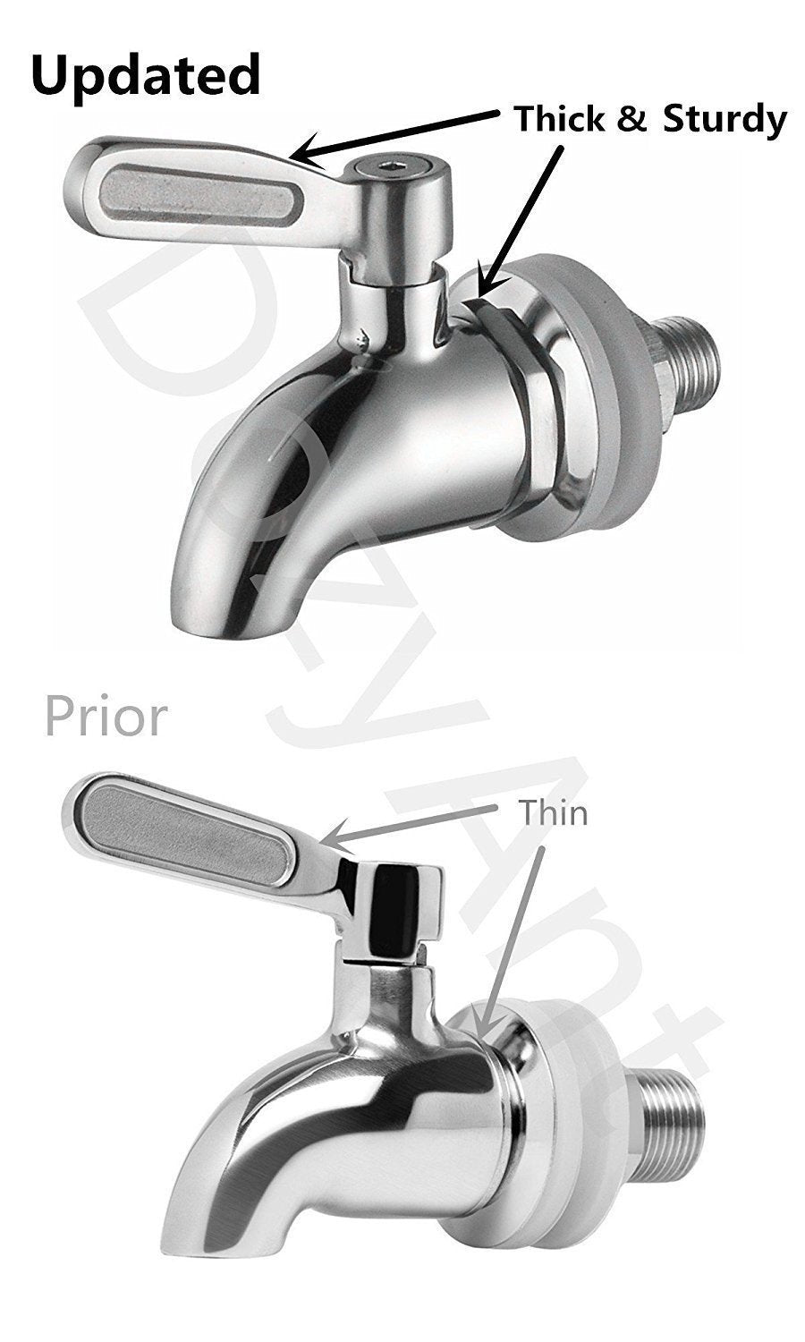 DOZYANT replacement faucet for water dispensers enables quick, secure installations.