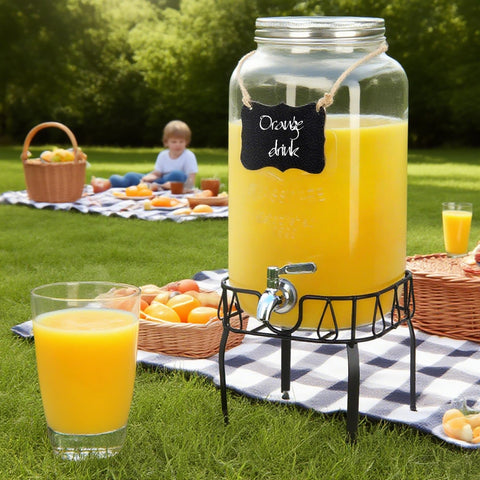 DQAXP lemonade setup ready for effortless backyard serving.