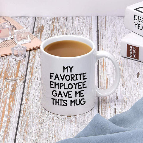 DQG CVT 11oz ceramic mug ready for coffee, tea, or beverages.