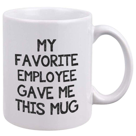 DQG CVT funny boss mug front view highlights playful design and premium ceramic quality.