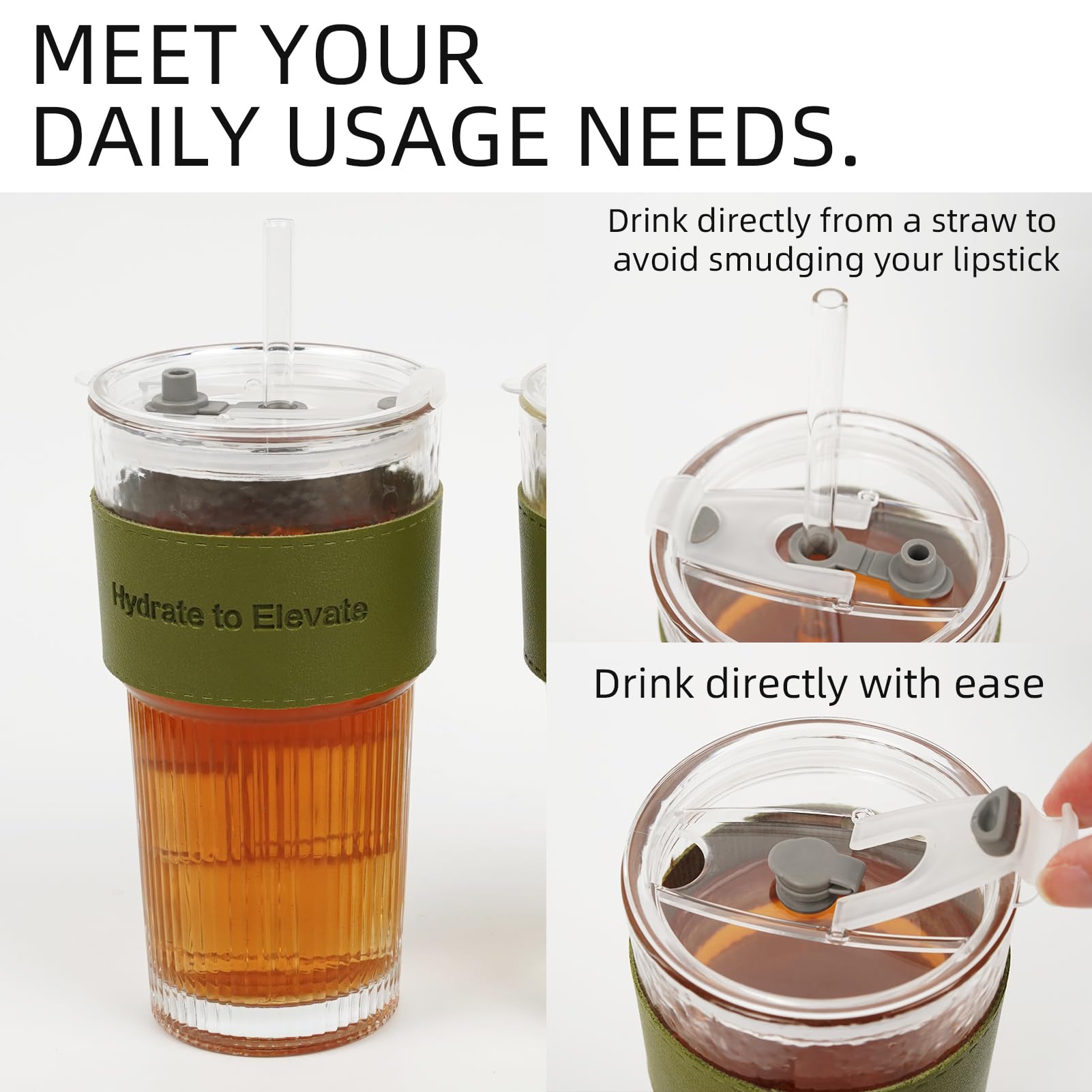 DQUKRQW car cup holder-friendly base fits most vehicles.