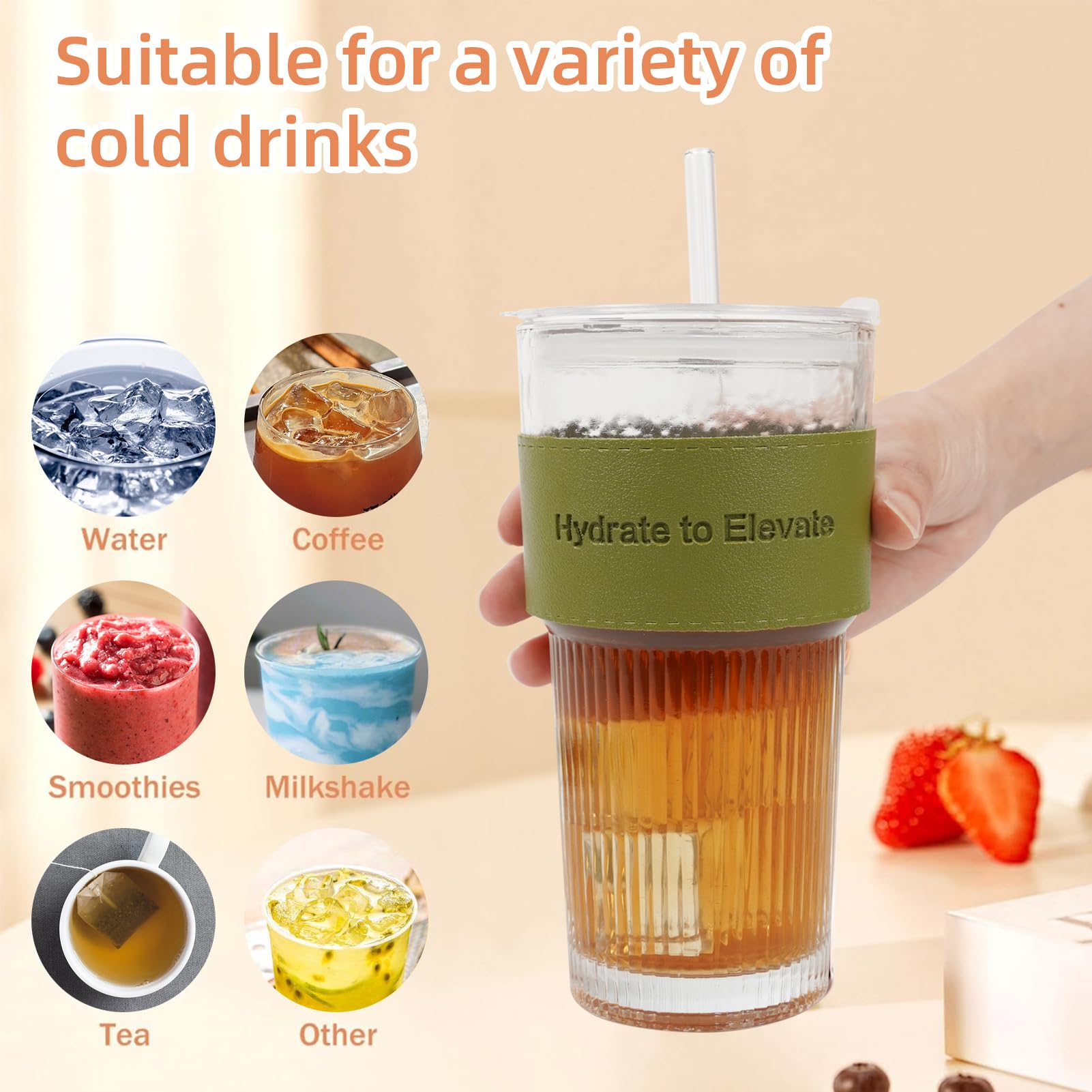 DQUKRQW complete 6-piece set for convenient daily hydration.