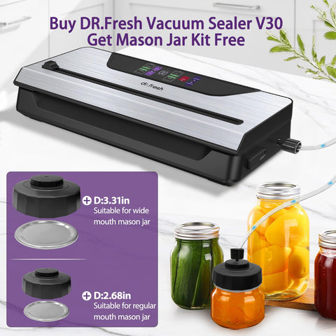 DR.Fresh sealer demonstrating dry and moist modes for versatile foods