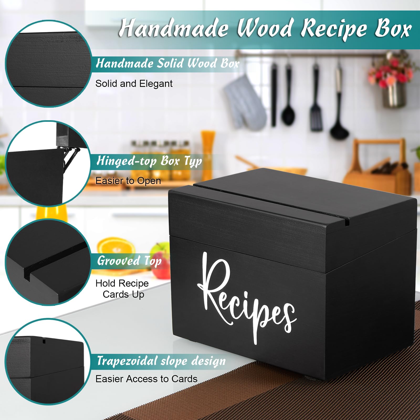 DRASTAR recipe dividers help keep recipes neatly categorized.