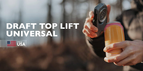 Draft Top Lift Universal side handle for comfortable grip during lid removal