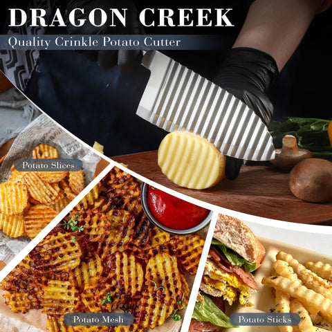 Dragon Creek crinkle cut potatoes waves showcase decorative cuts for elevating dishes