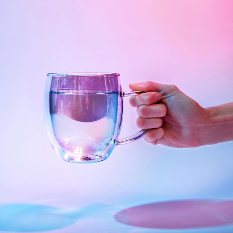 Dragon Glassware 16oz mug shows floating illusion and suits hot or cold drinks.