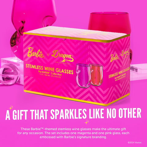 Dragon Glassware Barbie gift packaging ready for gifting occasions.