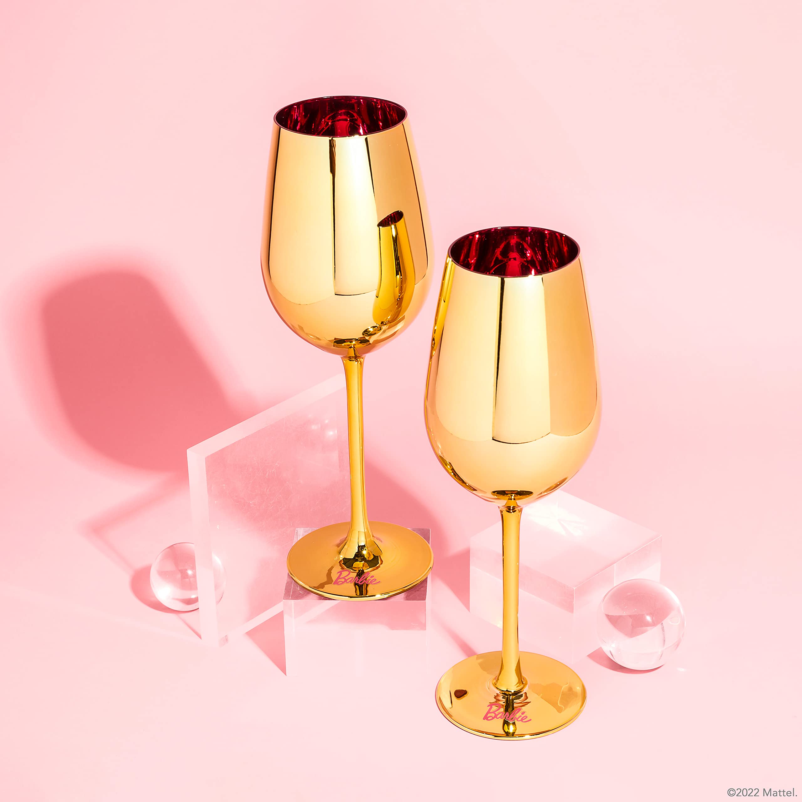 Dragon Glassware Dreamhouse gold pink stem wine glasses for upscale gatherings