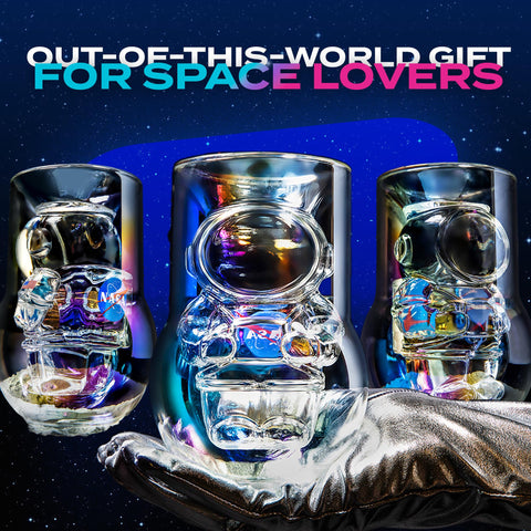 Dragon Glassware gift-ready NASA set ships in premium packaging for space fans.