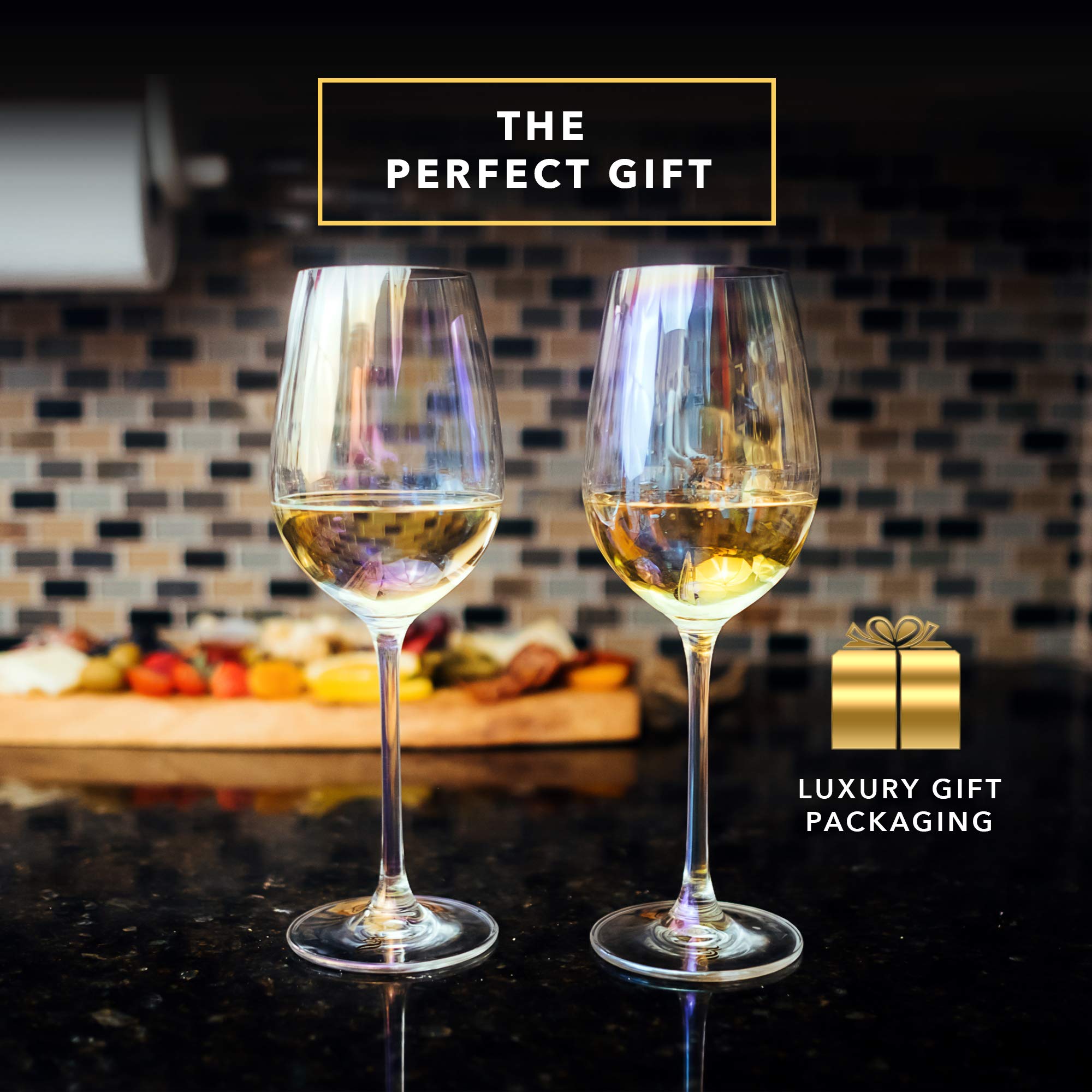 Dragon Glassware long-stem design wine glass adds elegance to the table.
