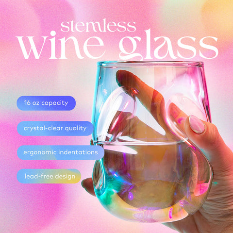 Dragon Glassware thumb indent design provides a comfortable grip while pouring and sipping.