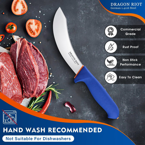 DRAGON RIOT 10-inch sharpening steel maintains a sharp edge.