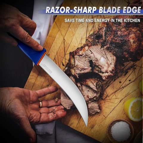 Dragon Riot high-carbon German stainless steel resists rust and stains.