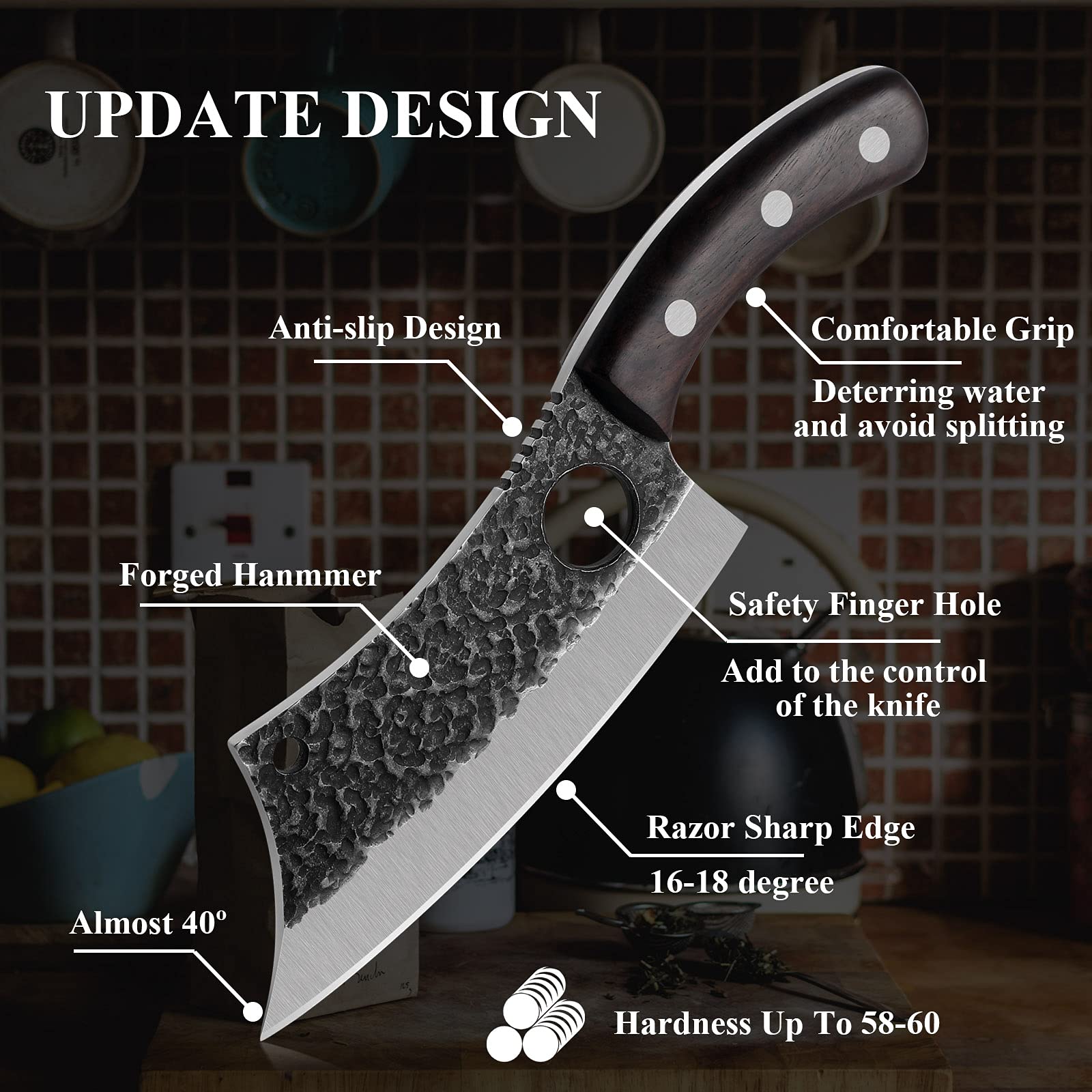 Dragon Riot Huusk Knife curved handle view highlighting ergonomic grip for comfortable daily use