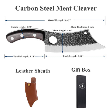 Dragon Riot Huusk Knife full-tang design shows strength for heavy-duty kitchen tasks