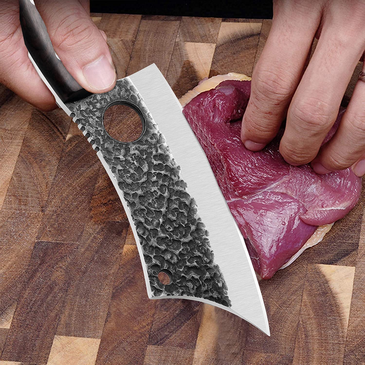 Dragon Riot Huusk Knife sheath on belt demonstrates portable outdoor readiness