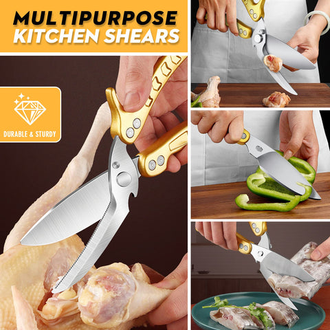 DRAGON RIOT heavy-duty shears offer large cutting capability for chicken and poultry.