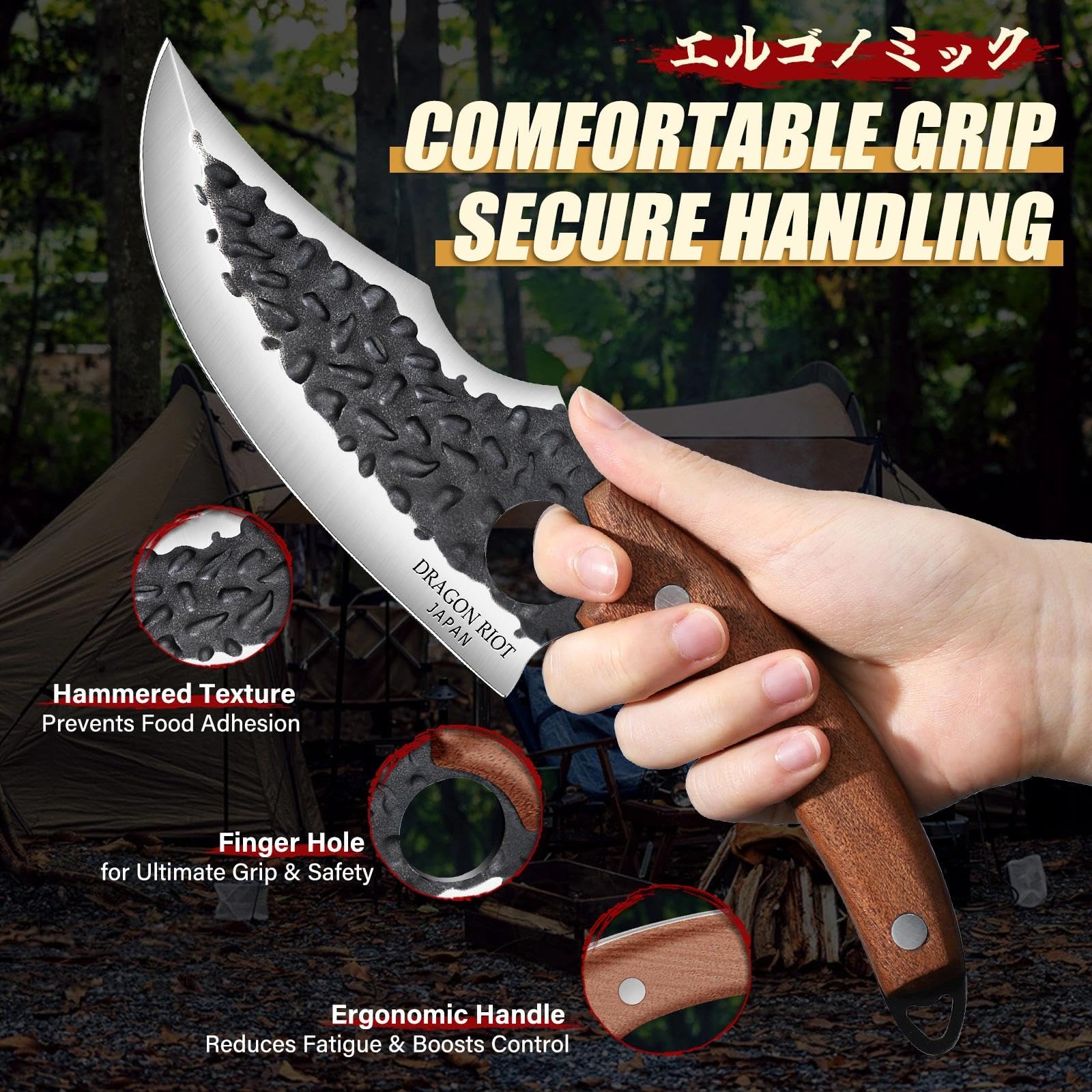 Dragon Riot Viking knife blade thickness stronger and durable steel