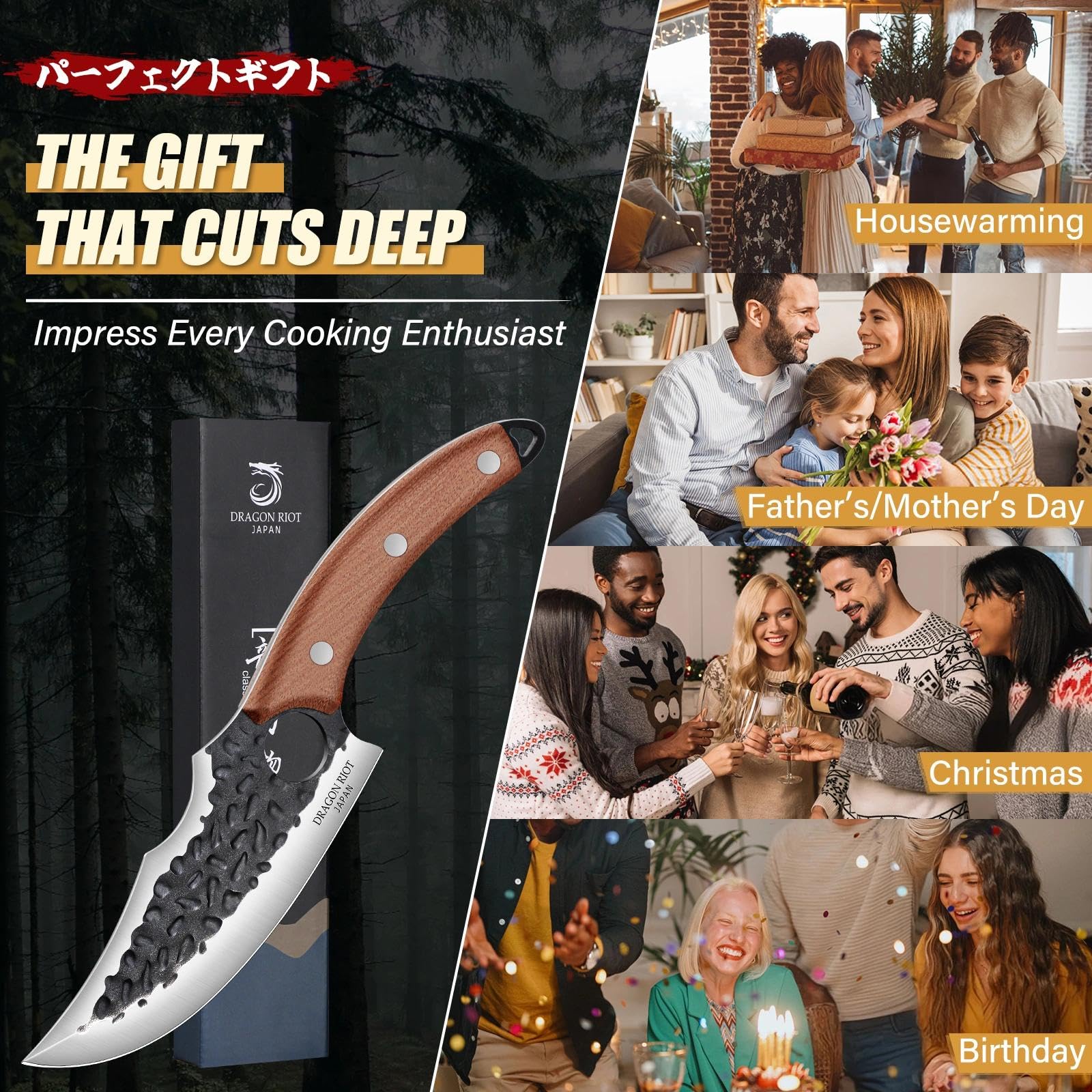Dragon Riot Viking knife gift option ideal for men who cook