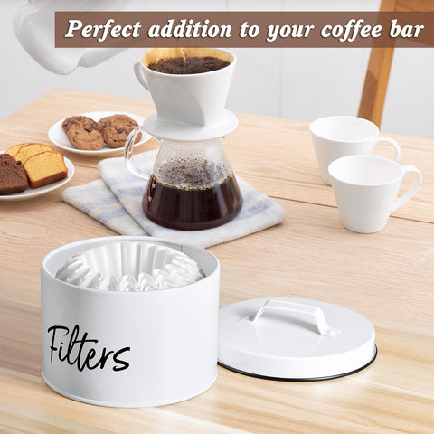 DRASTAR coffee filter holder preserves filters' shape for quick use.