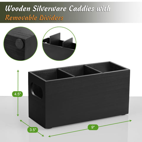 DRASTAR countertop cutlery organizer neatly holds forks, spoons, and knives