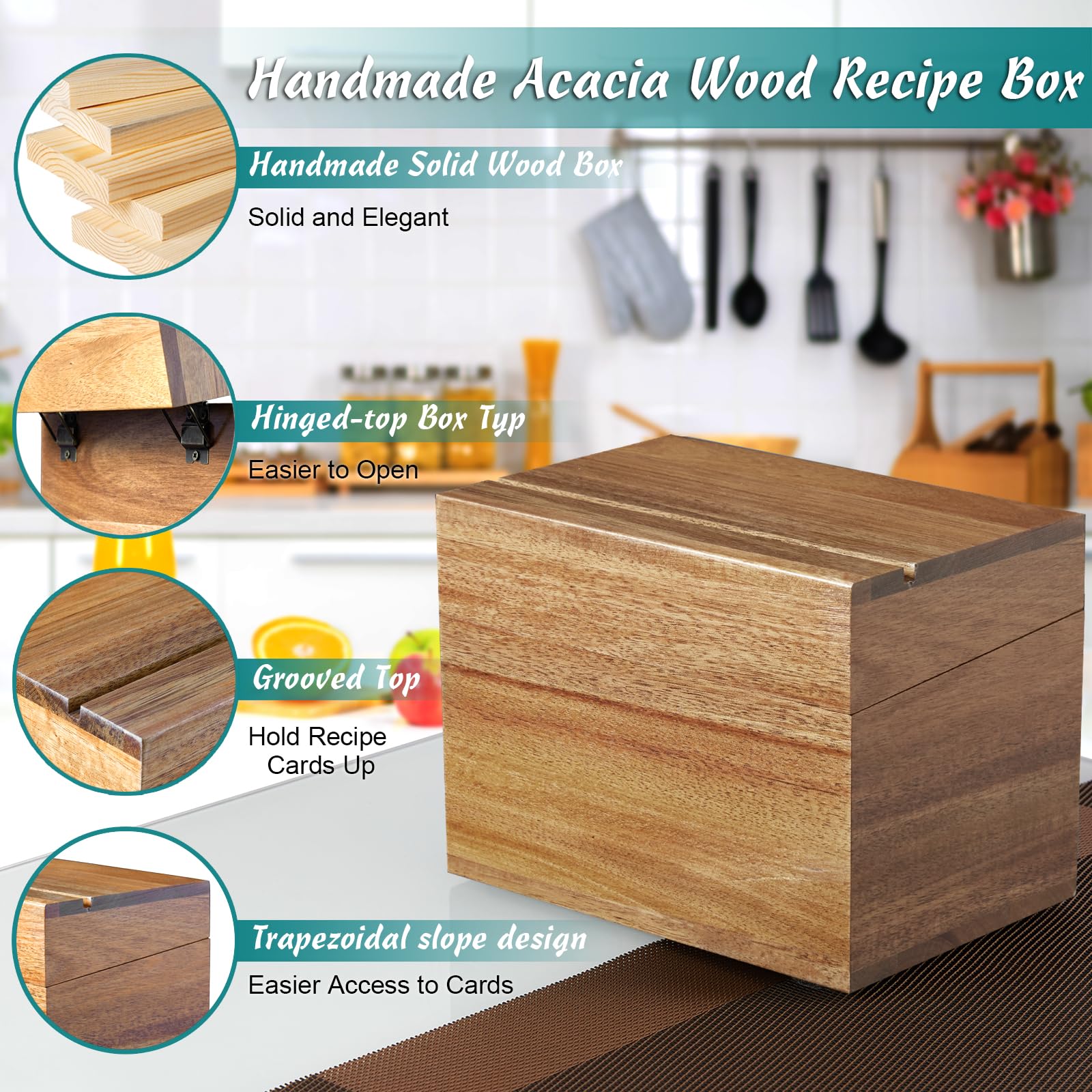 DRASTAR six dividers help categorize favorites and family recipes at a glance.