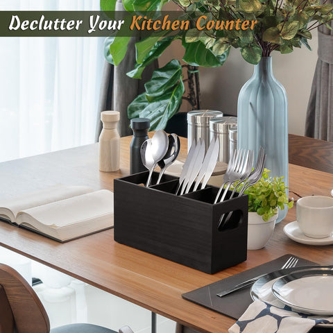 DRASTAR handmade wooden organizer adds rustic charm and sturdy storage