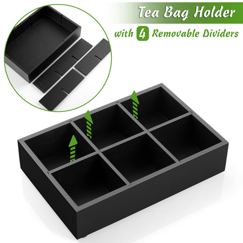 DRASTAR multifunctional wooden organizer for small items beyond tea