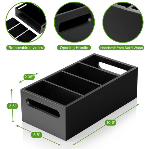 DRASTAR seasoning packet organizer with handles for simple pulling.