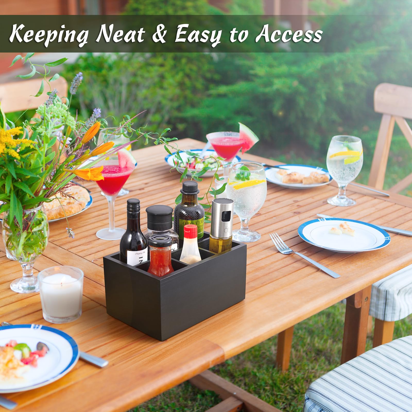 DRASTAR divider slots keep spoons, forks, and knives neatly separated.