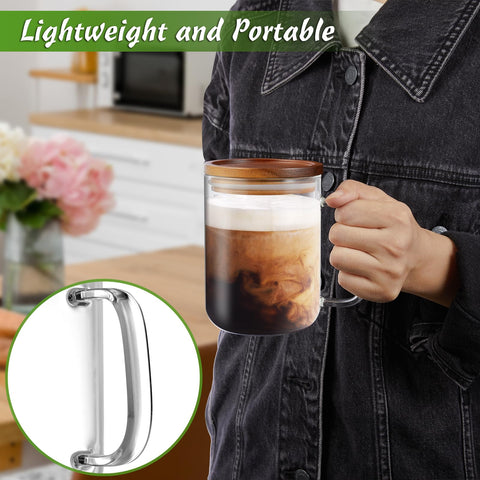 DRASTAR tea mug with lid offers leak-free storage and easy pouring
