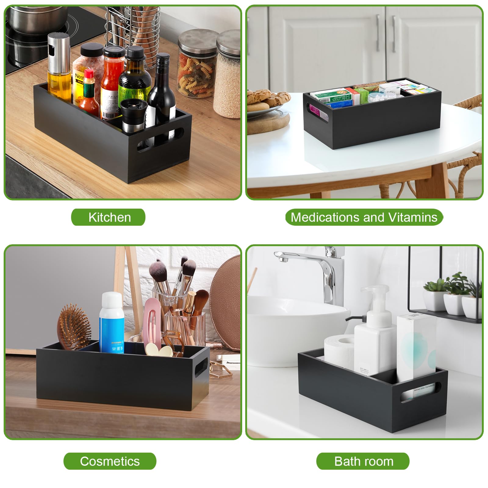 DRASTAR versatile organizer suits pantries, cabinets, counters, and bathrooms.