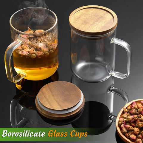 DRASTAR clear mug showcases coffee art and drink strength