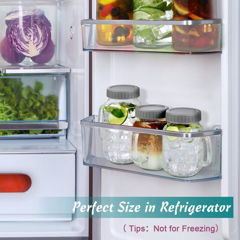 DRASTAR wide-mouth mason jar makes fruit and ice easy to add.
