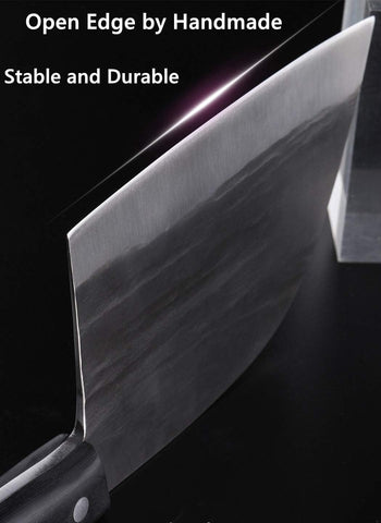 Dream Reach Almasi knife forged steel close-up demonstrates robust durability.