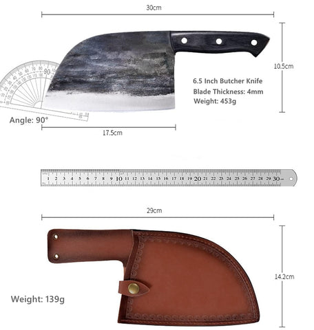 Dream Reach Almasi knife wooden handle close-up emphasizes grip comfort.