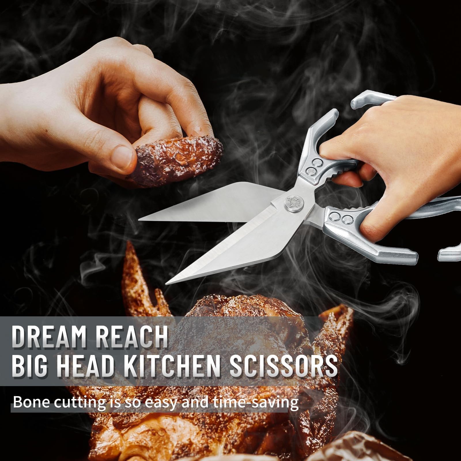Dream Reach chicken scissors with razor sharp blades for smooth poultry prep