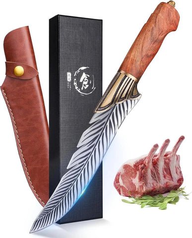 Dream Reach Feather Knife with 6.5 inch blade for precise slicing and filleting