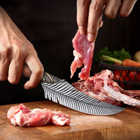 Dream Reach full tang ergonomic handle knife offers balanced grip and control.