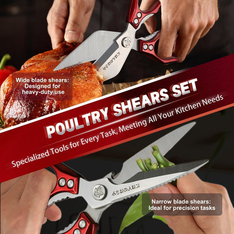 Dream Reach Kitchen Shears bone-cutting action demonstrates strong leverage for tough cuts.
