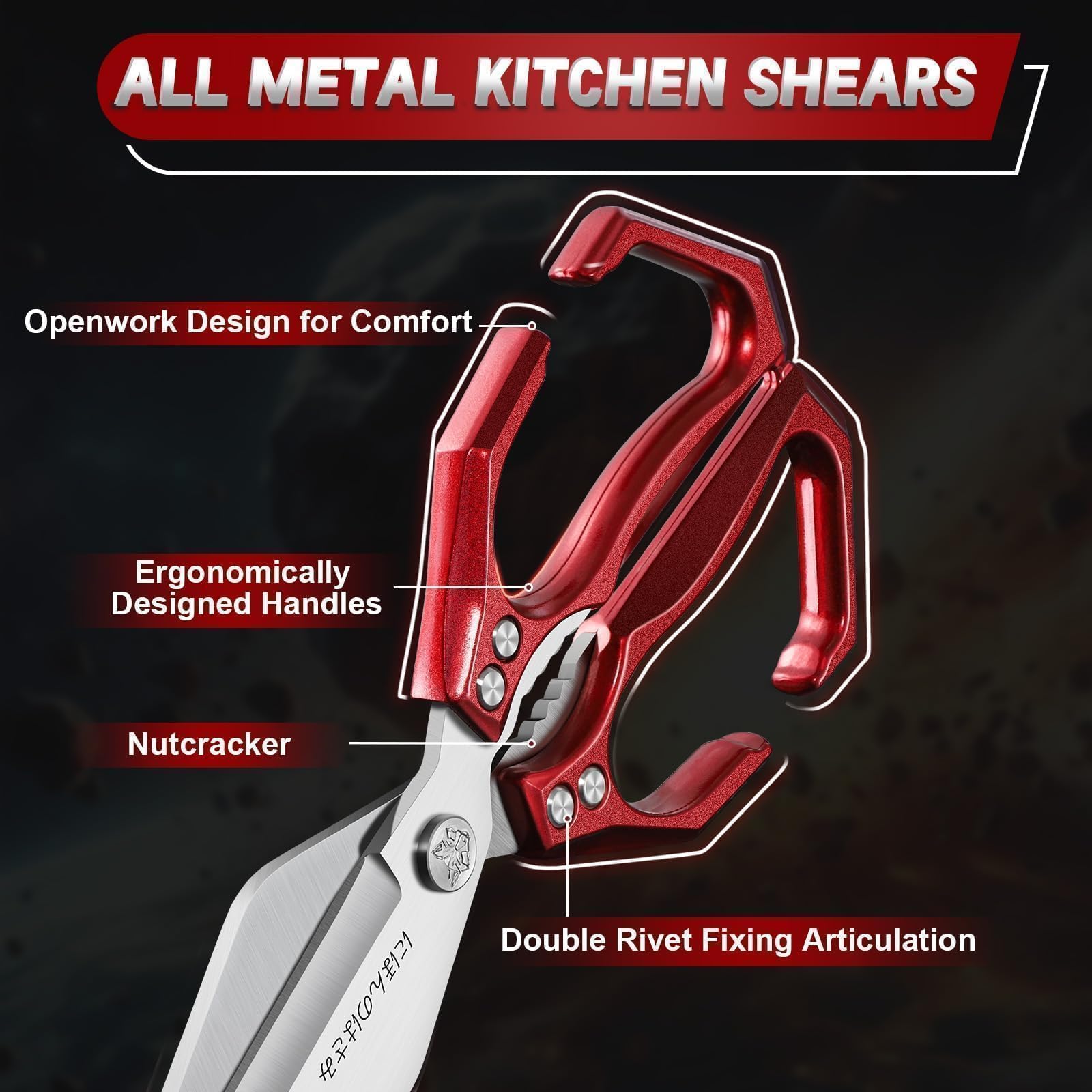 Dream Reach kitchen shears sea-food shells cracked with ease for seafood prep.