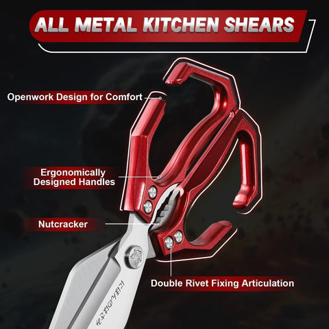 Dream Reach kitchen shears sea-food shells cracked with ease for seafood prep.