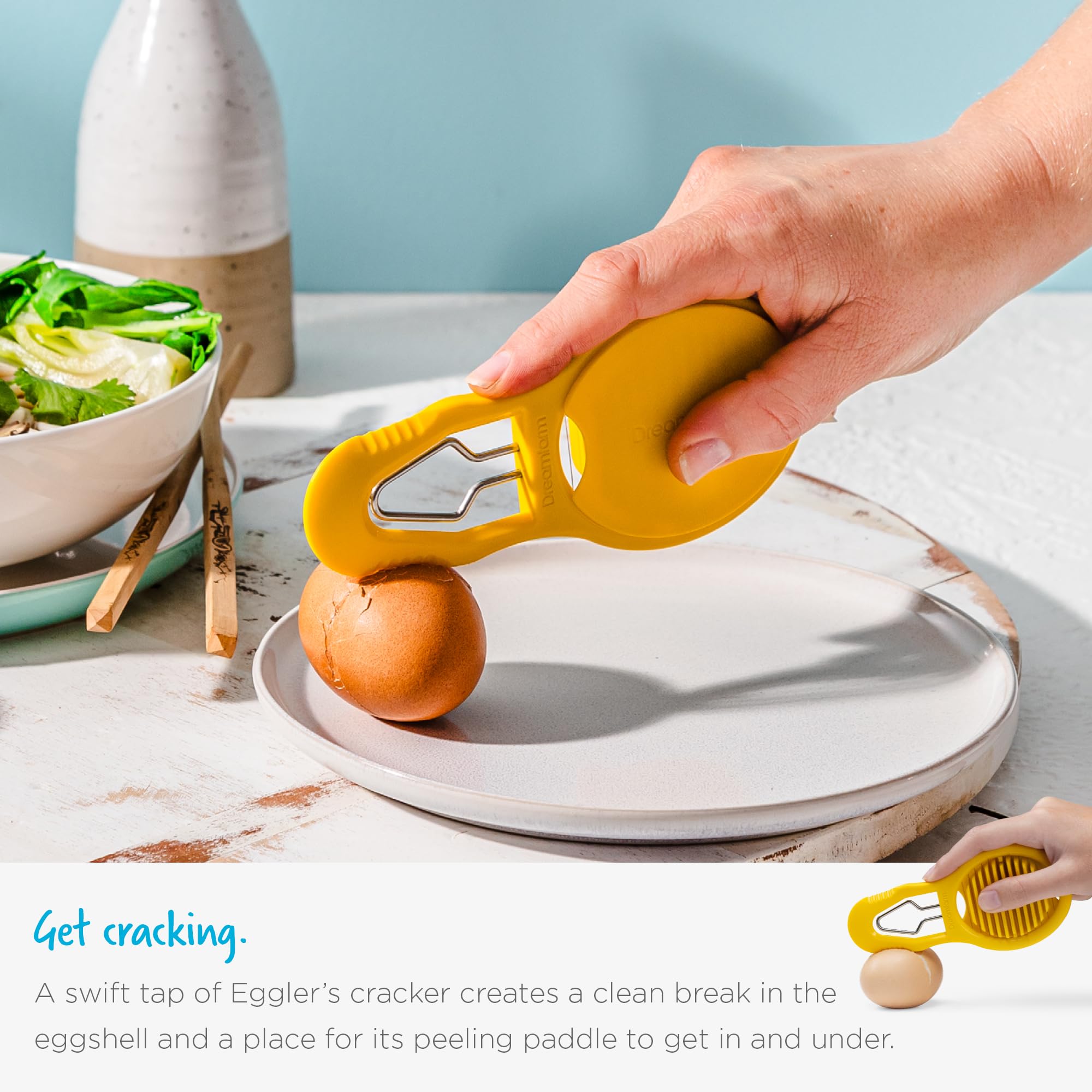 Dreamfarm Eggler dishwasher-safe tool for easy cleanup after cooking