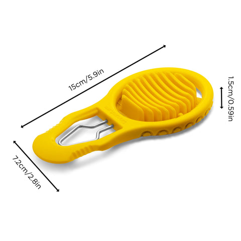 Dreamfarm Eggler peeling paddle glides under the shell for smooth removal