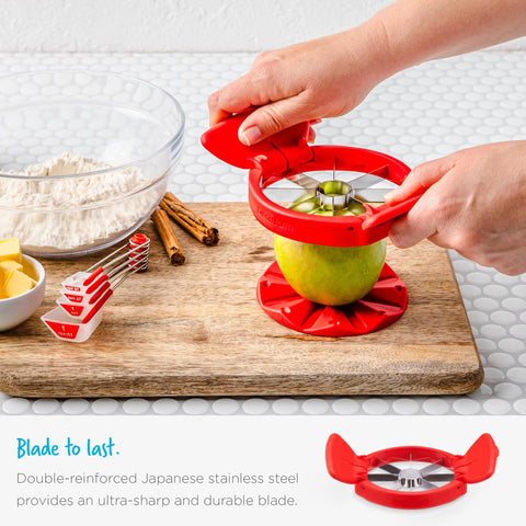 Dreamfarm Flapple fold-flat cover protects blades during storage.